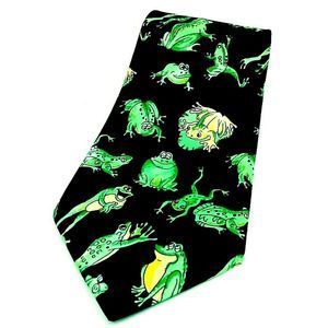Dino Romaro Necktie Frog Animal Novelty Humorous